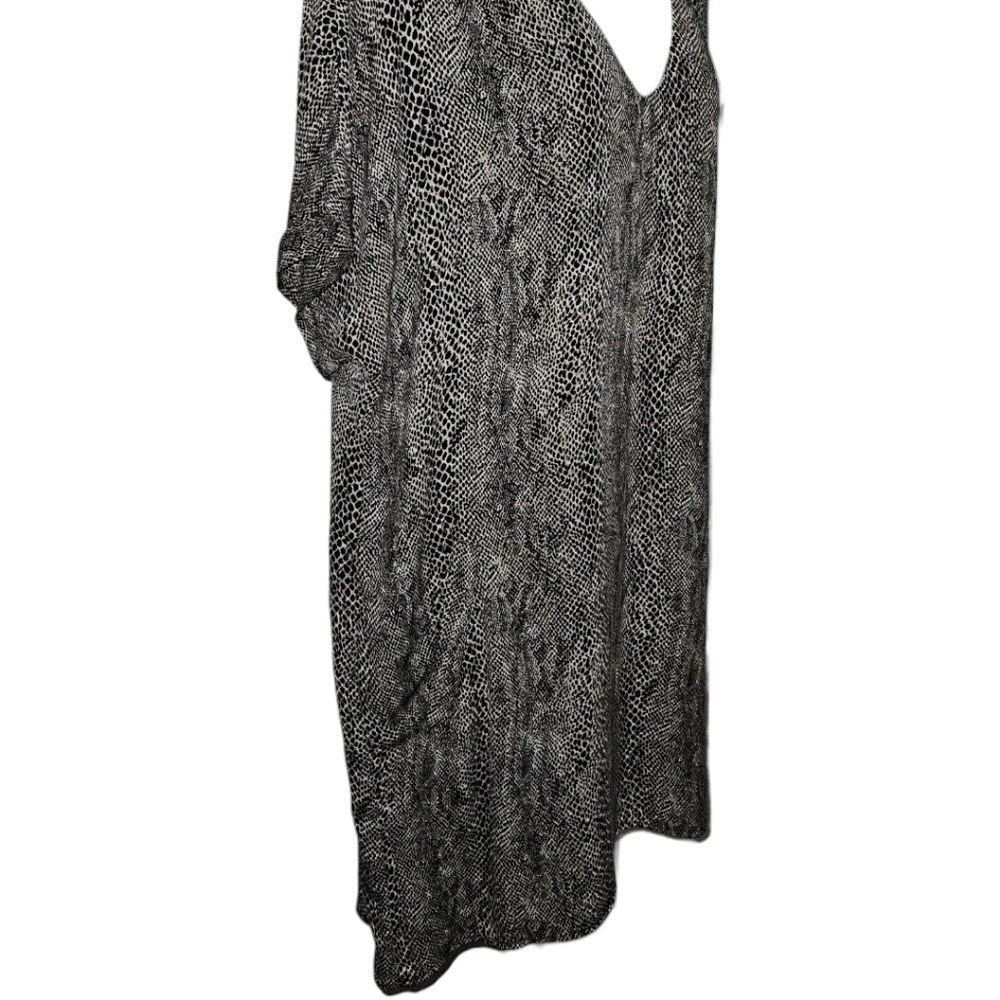 NWT Peyton Jensen Evereve Snakeskin Printed Short Sleeve Dress W/ Pockets - Picture 3 of 4